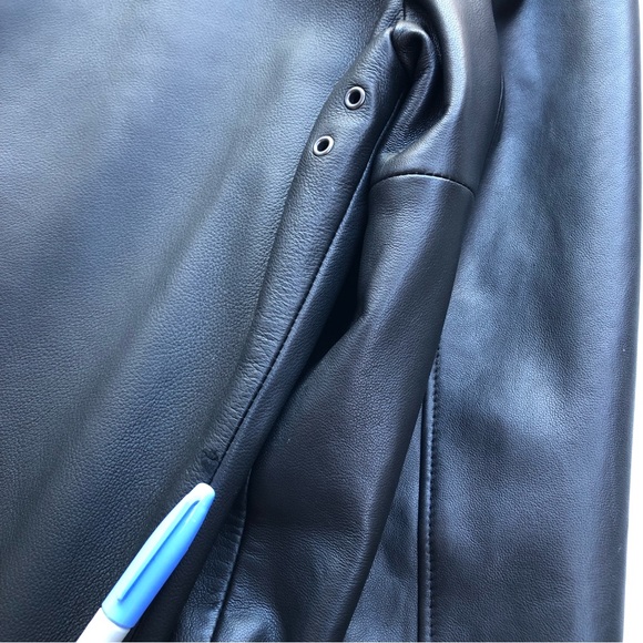 POLO RALPH LAUREN Men's Maxwell Lambskin Leather Jacket Buffalo Plaid Black XXL - Picture 12 of 15